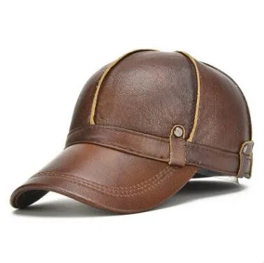 Leather Cowhide Baseball Caps