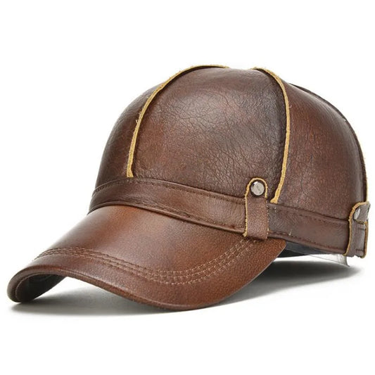 Leather Cowhide Baseball Caps