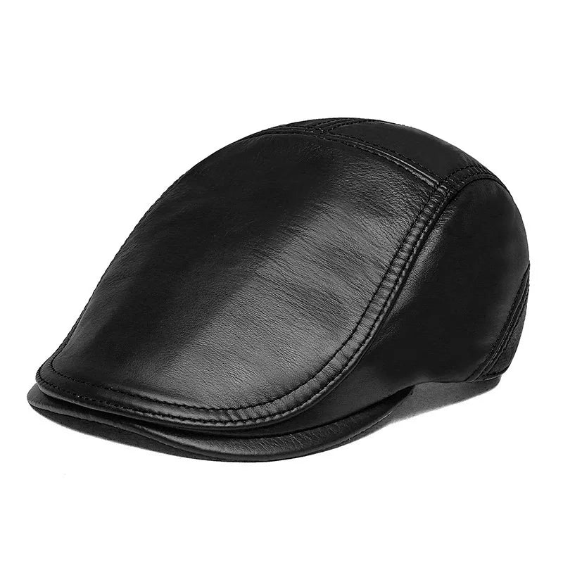 Newsboy  Leather Cap