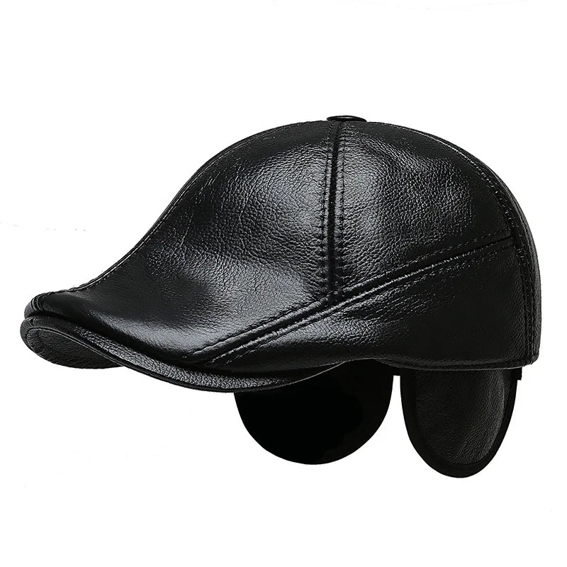 Newsboy  Leather Cap