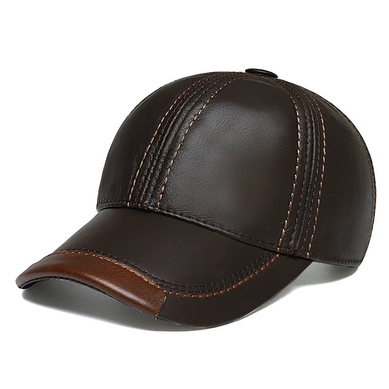 Newsboy  Leather Cap