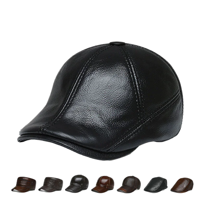 Newsboy  Leather Cap