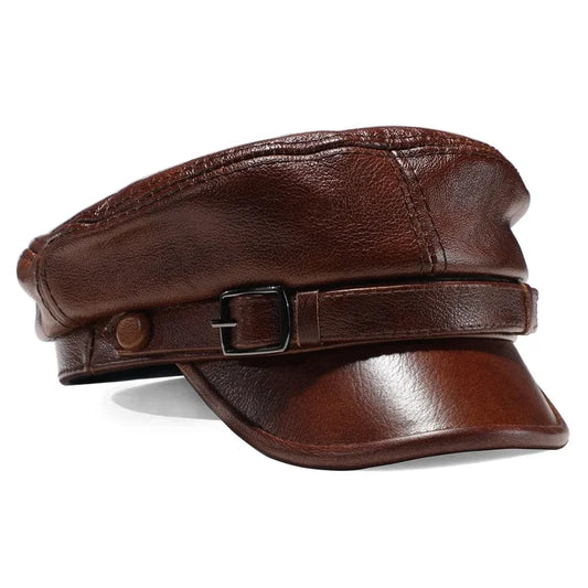 Leather studentsr Cap