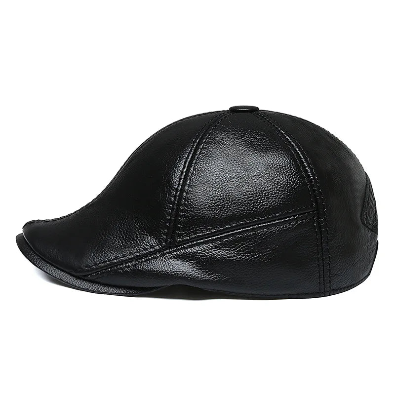 Newsboy  Leather Cap