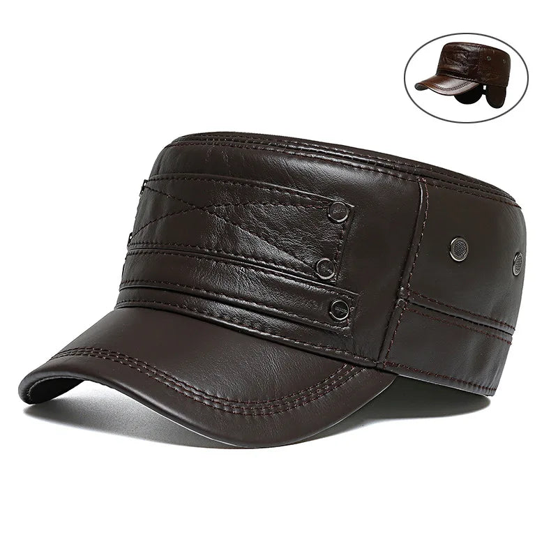 Newsboy  Leather Cap