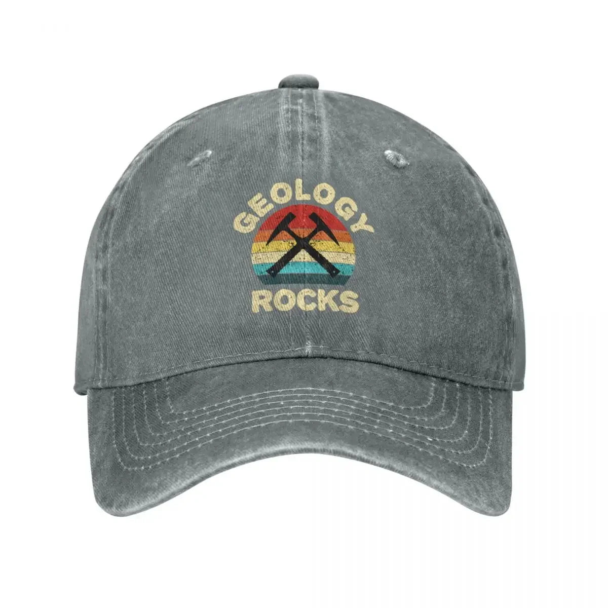 Geology Rocks Retro Vintage Baseball Cap