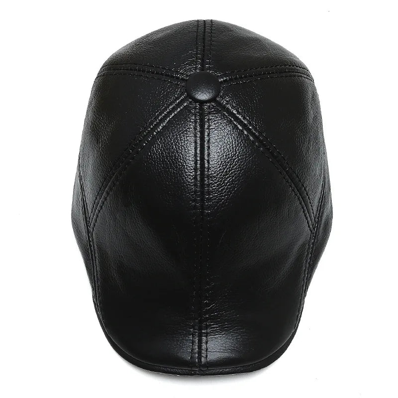 Newsboy  Leather Cap