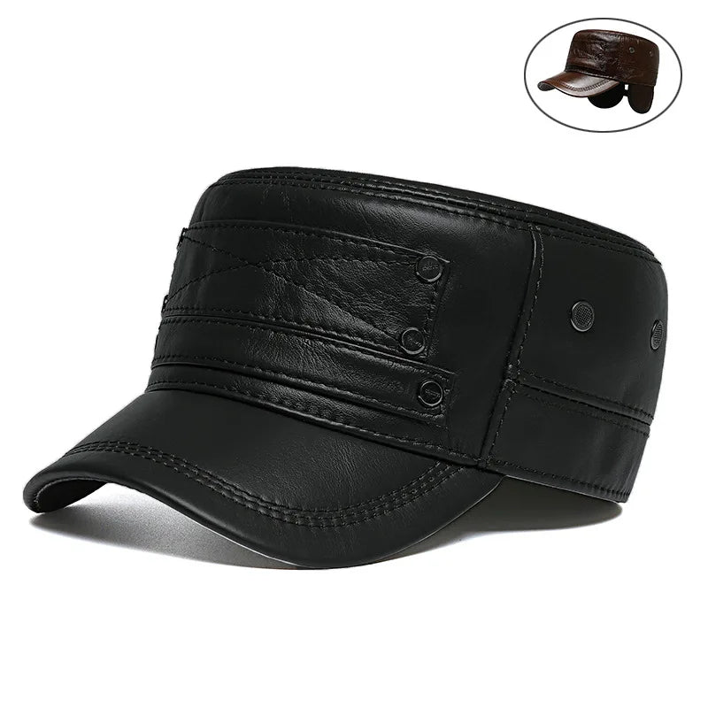 Newsboy  Leather Cap