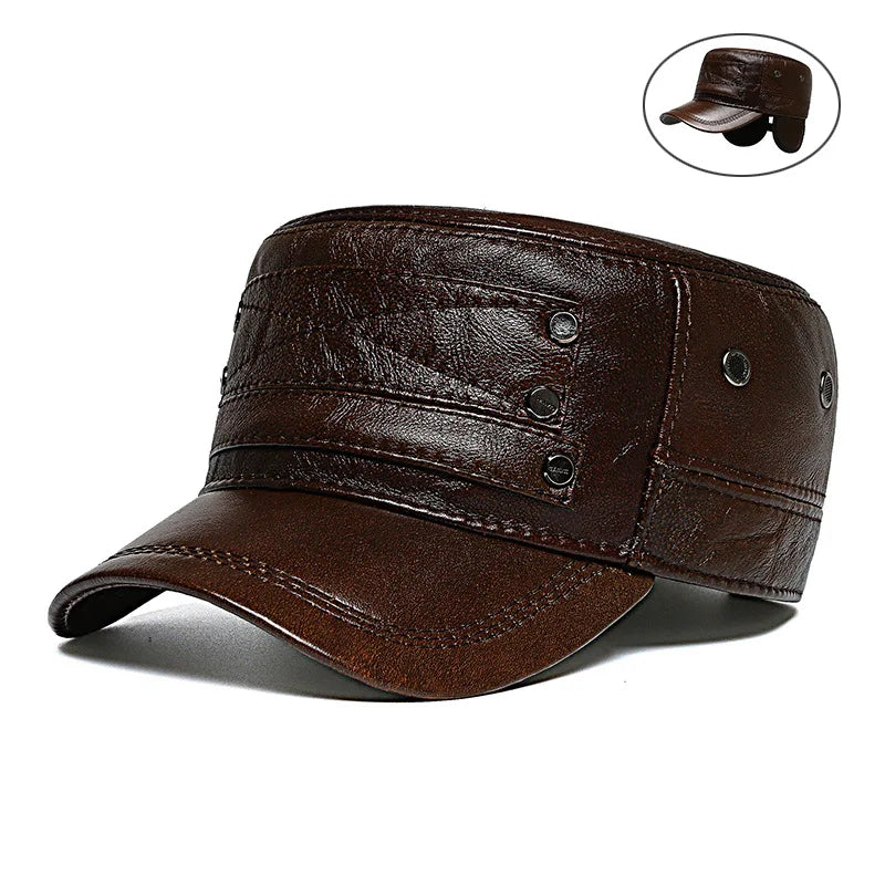 Newsboy  Leather Cap