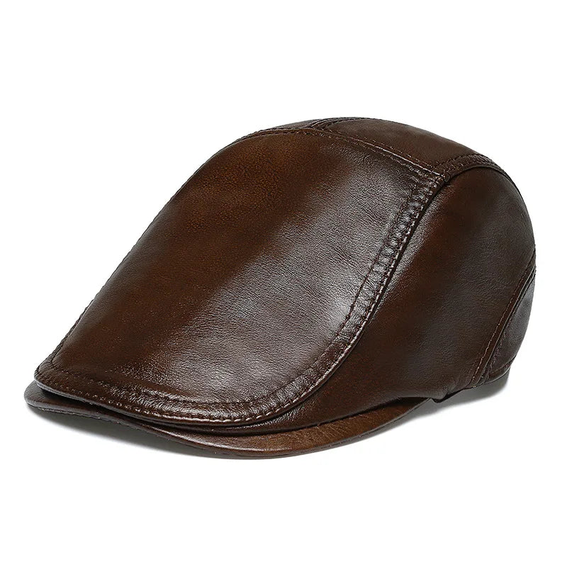 Newsboy  Leather Cap