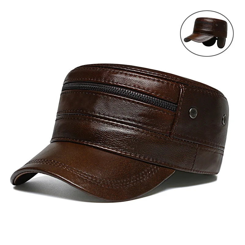 Newsboy  Leather Cap