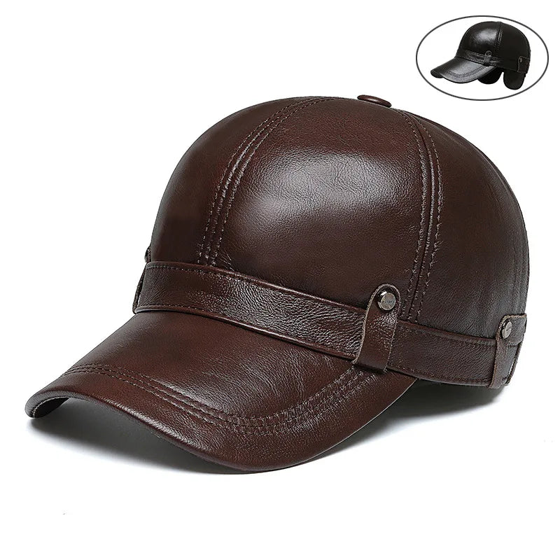 Newsboy  Leather Cap