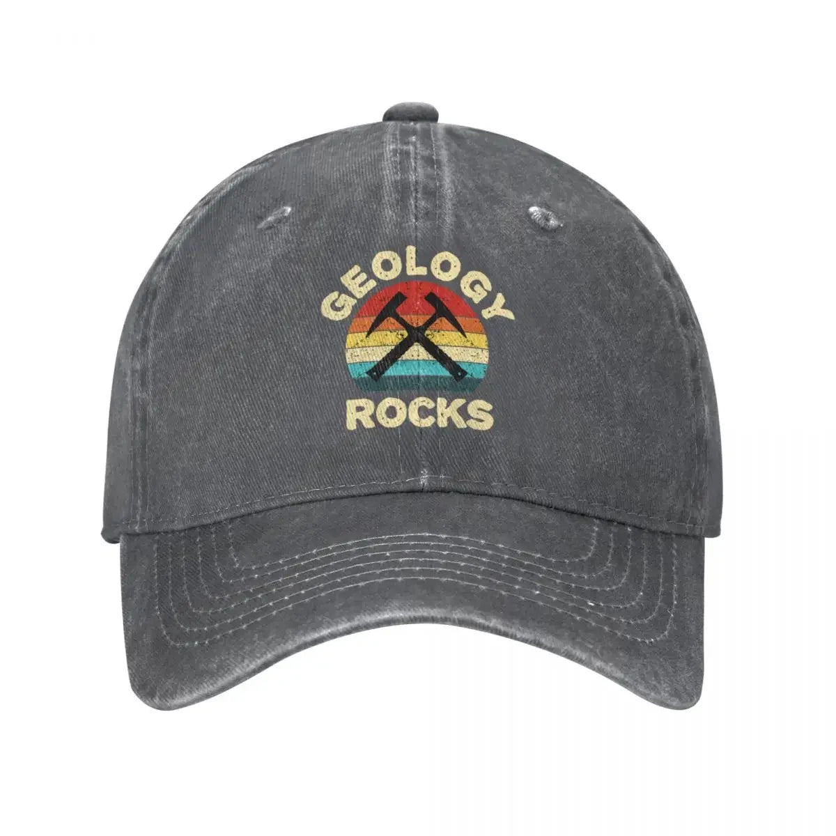 Geology Rocks Retro Vintage Baseball Cap