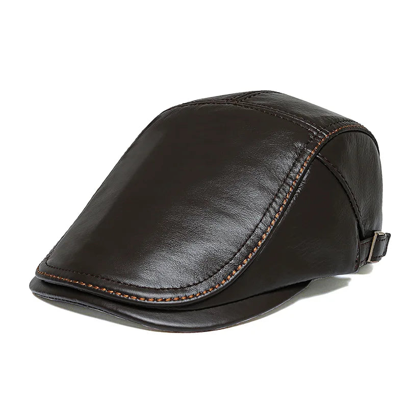 Newsboy  Leather Cap