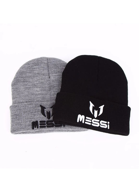 Messi Embroidery Knitted Hat