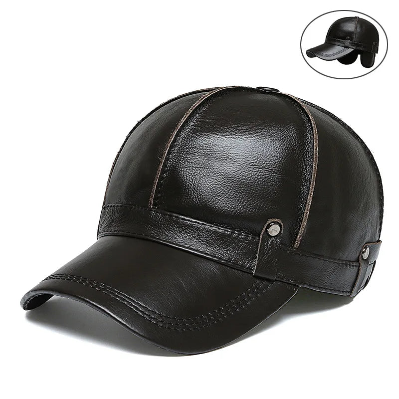 Newsboy  Leather Cap