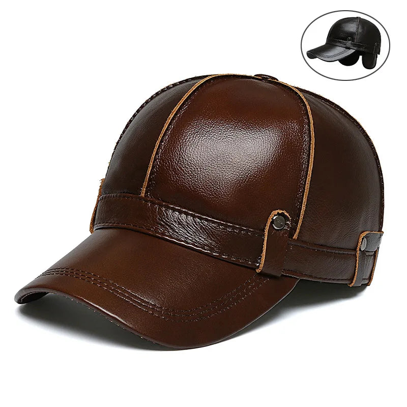 Newsboy  Leather Cap