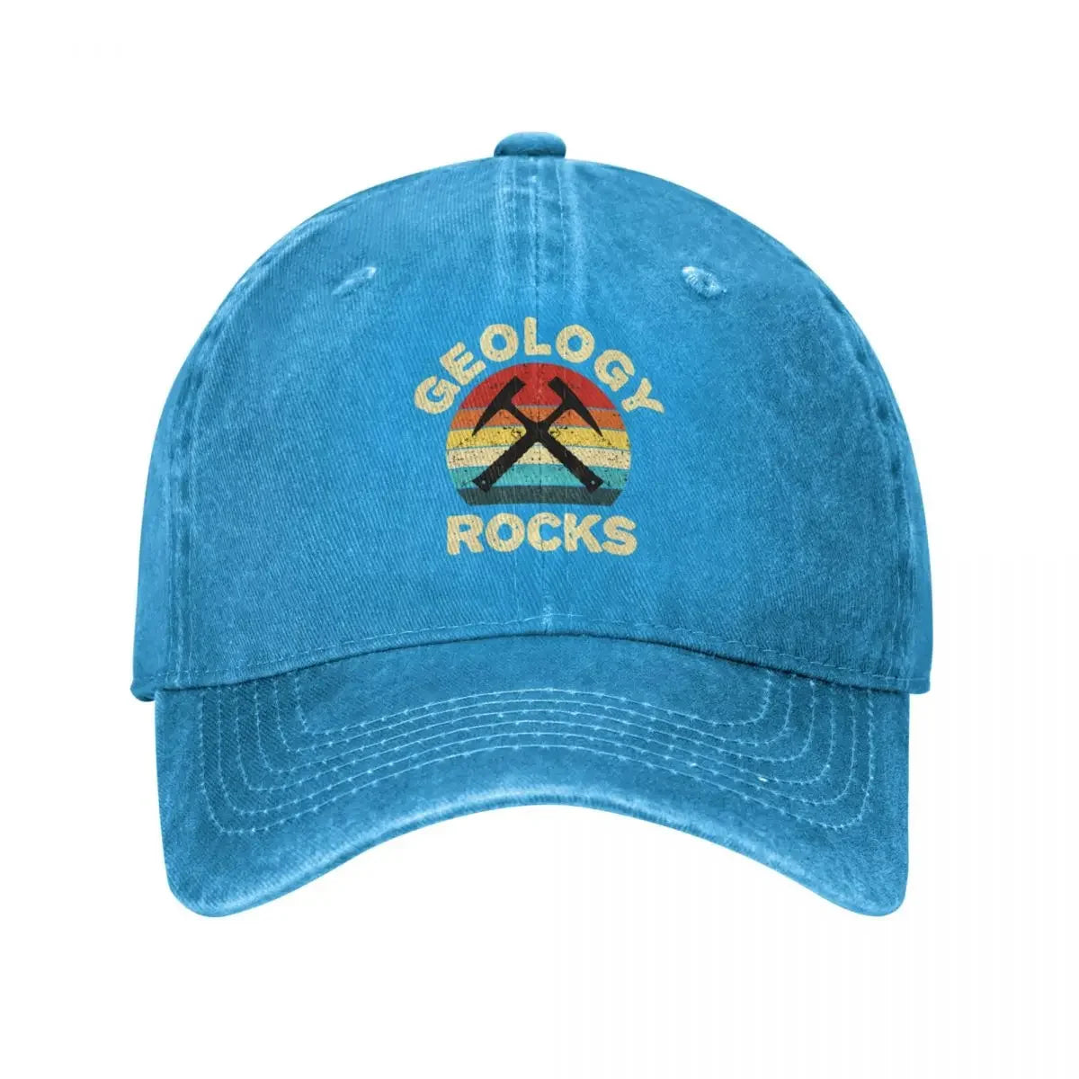 Geology Rocks Retro Vintage Baseball Cap