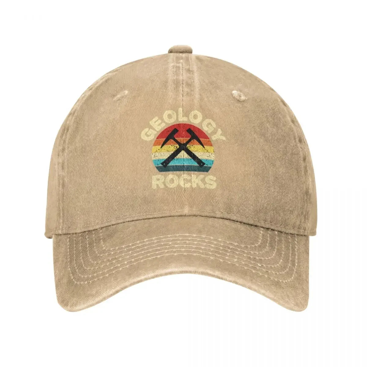 Geology Rocks Retro Vintage Baseball Cap