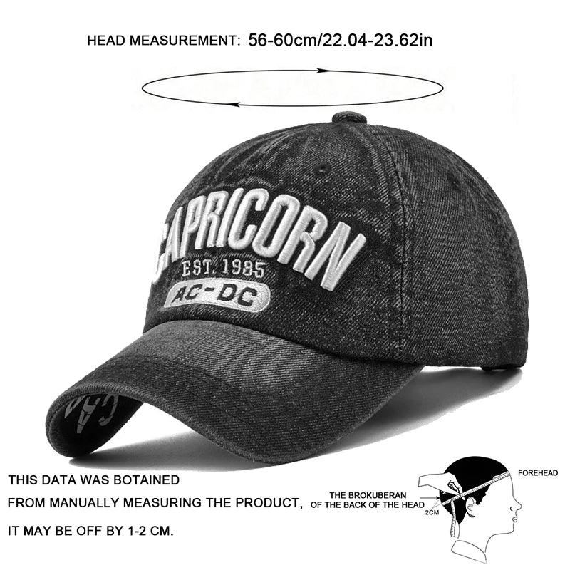 CAPRICORN Denim Baseball Cap