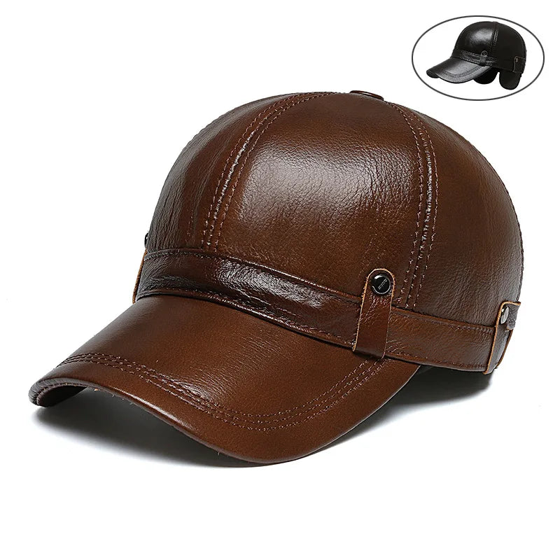 Newsboy  Leather Cap