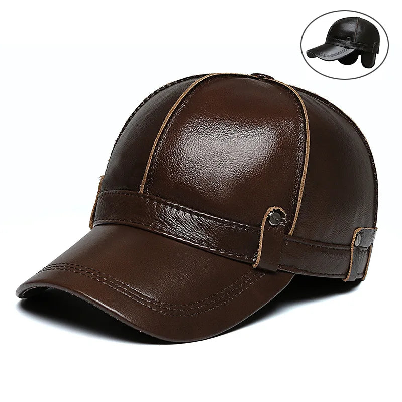 Newsboy  Leather Cap